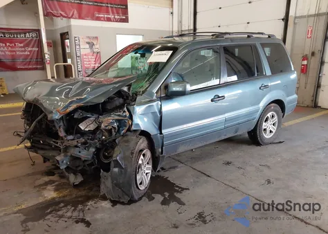 2005 Honda Pilot Ex-L из США, поврежденный, VIN 2HKYF18565H527252